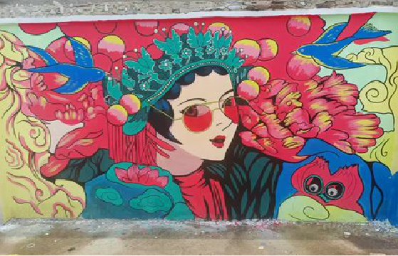 安龙墙体彩绘-网红墙