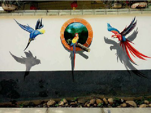 安龙视觉错位-3D墙绘设计