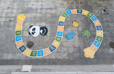 安龙地面游戏彩绘