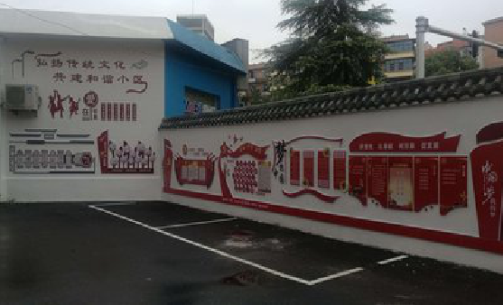 安龙社区文化墙的创意设计。