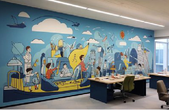 安龙办公室墙绘的特点。