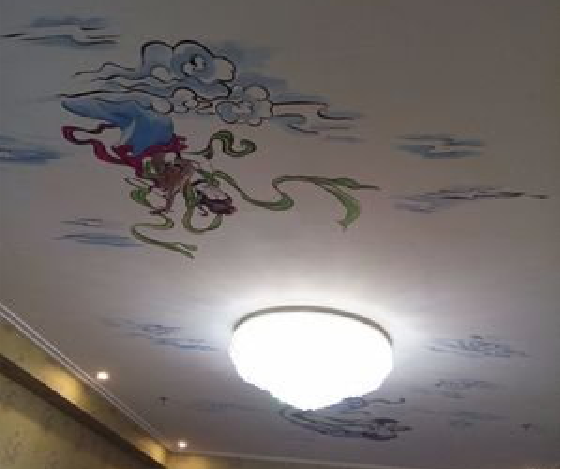 安龙如何快速绘制天花板上的手绘墙？