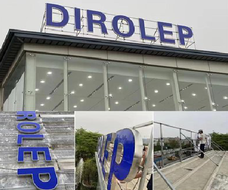 安龙楼顶发光字安装的注意事项。